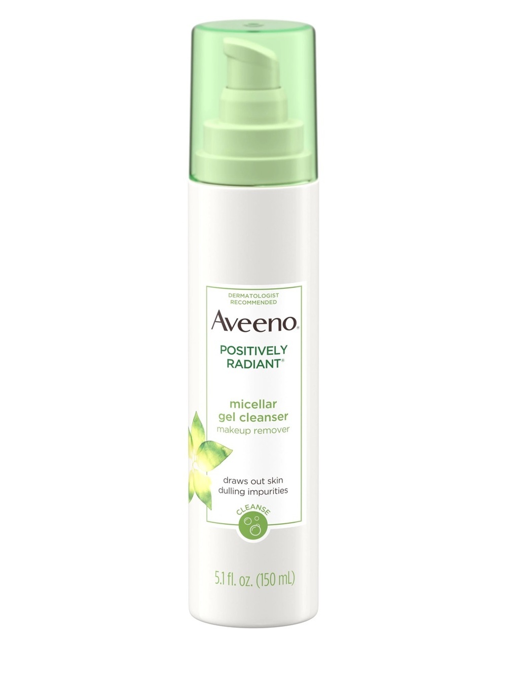 AVEENO POSITIVELY RADIANT MICELLAR GEL FACIAL CLEANSER 5.1 OZ (NEW WITH TAGS)